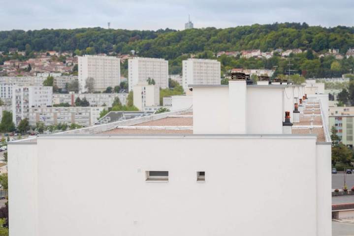 Vue toits bâtiments Nancy