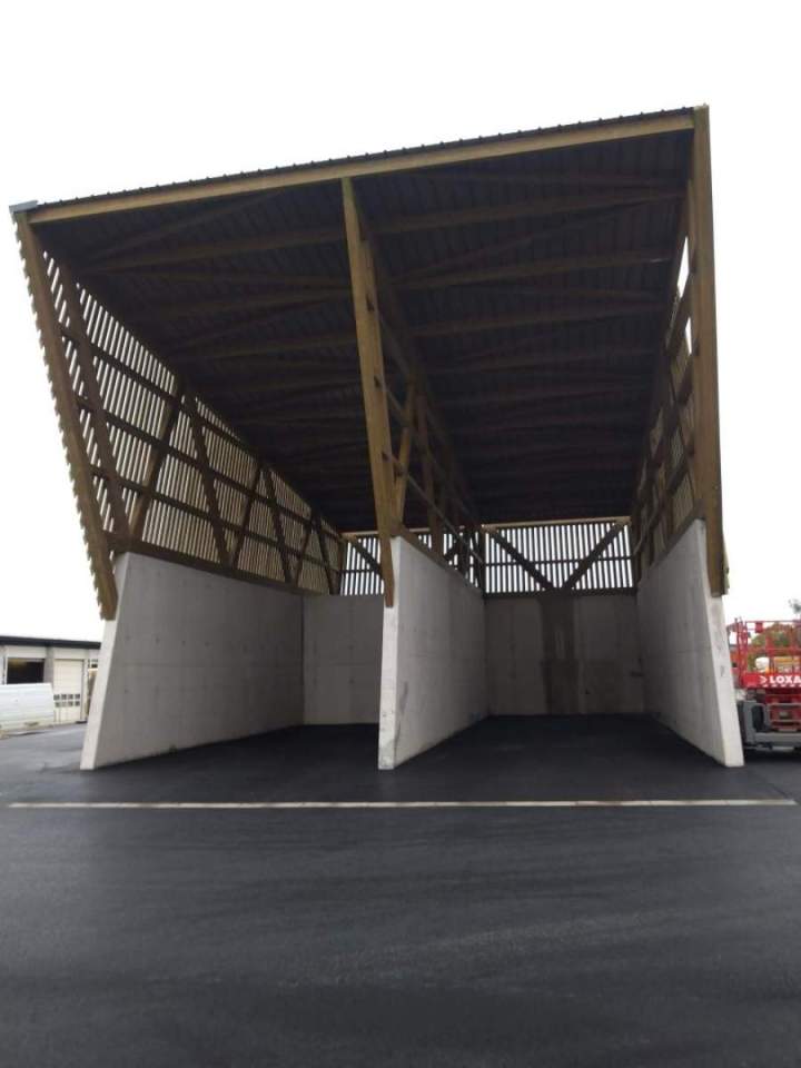 Structure extérieur avec bardage bois Nancy